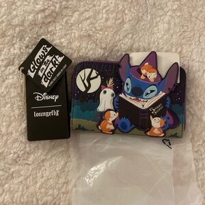 Loungefly Disney Stitch Kids Wallet - Blue and Purple